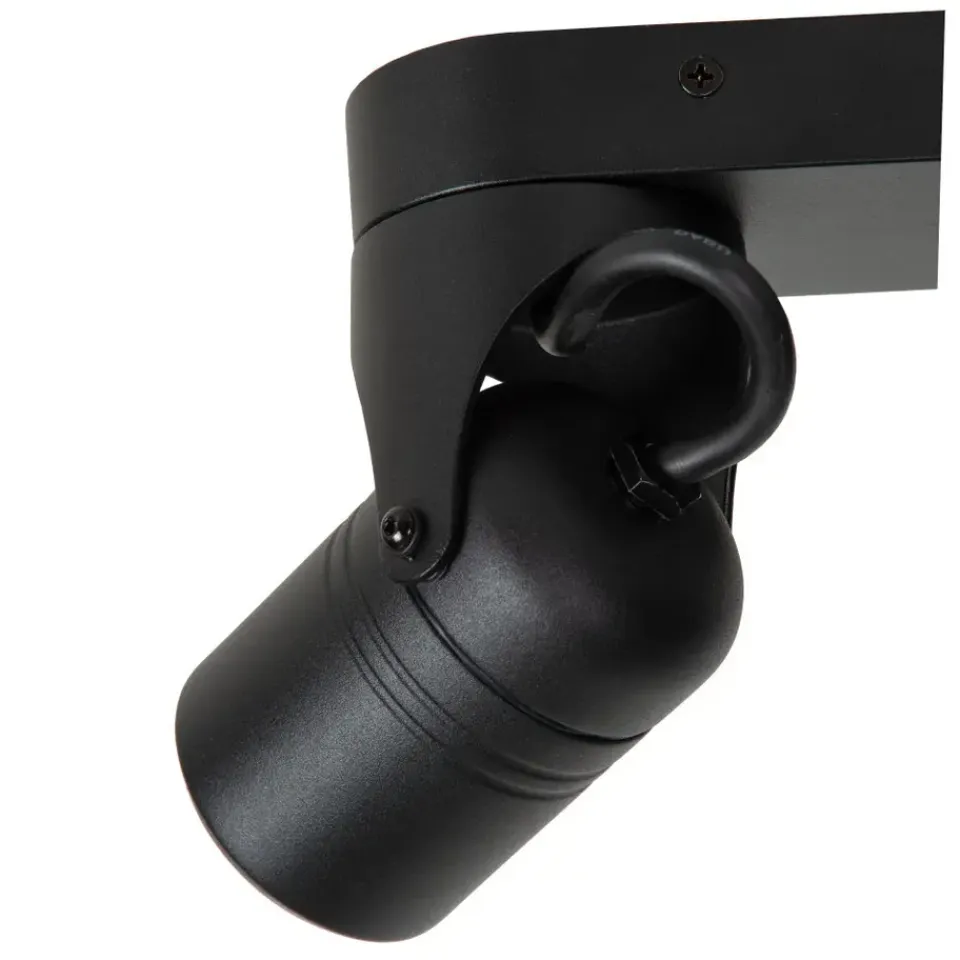 Lucide NIORT - Plafondspot Buiten - 2xGU10 - IP44 - Zwart New