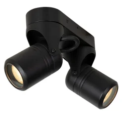 Lucide NIORT - Plafondspot Buiten - 2xGU10 - IP44 - Zwart New