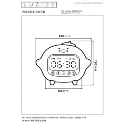 Lucide PINCHA DUCK Tafellamp - Geel Clearance