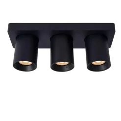 Lucide plafondspot Nigel 3-spot - zwart