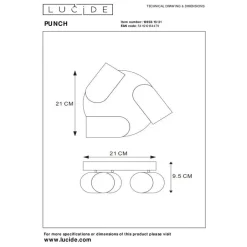 Lucide PUNCH Plafondspot - Wit Outlet
