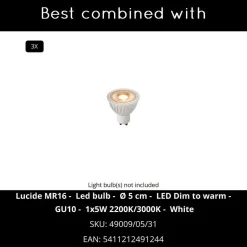 Lucide PUNCH Plafondspot - Wit Outlet