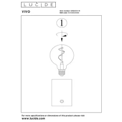 Lucide VIVO Tafellamp - Chroom Discount