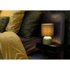 Lucide WOOLLY Tafellamp - Groen Discount