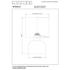 Lucide WOOLLY Tafellamp - Groen Discount