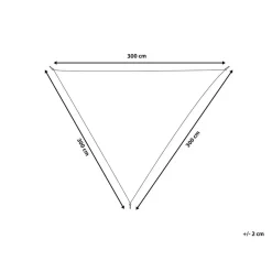 Beliani LUKKA - Schaduwdoek - Gebroken wit - Polyester New