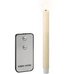 Lumineo Dinerskaarsen - LED - 4 ST - creme wit - 24 cm Sale