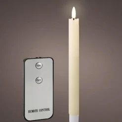 Lumineo Dinerskaarsen - LED - 4 ST - creme wit - 24 cm Sale