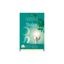 Lumineo LED tuinlampjes instekers - solar - ronde bol - 30 cm