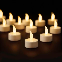 Lumineo LED waxinelichtjes - 12x stuks - wit Online