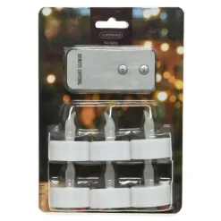 Lumineo LED waxinelichtjes - 6x stuks - wit New