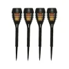 Lumineo Tuinfakkels - 4x stuks - Solar licht - vlameffect - 27 cm Clearance