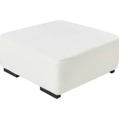 Leen Bakker LUNGO - Ottomaan - Wit - Bouclé New