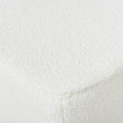 Leen Bakker LUNGO - Ottomaan - Wit - Bouclé New