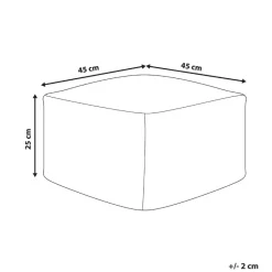 Leen Bakker LUTZ - Poef - Grijs - Katoen