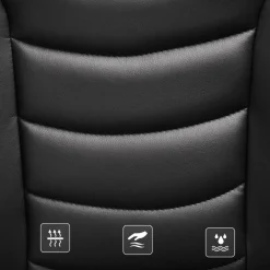 ACAZA Luxe design manager bureaustoel - kunstleer - zware belasting - zwart