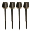 Luxform - 4x Solar Tuinlamp - Cala d'Or - Set van 4 stuks Outlet