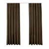 LW Collection Gordijnen bruin 245x290CM met haakjes Velvet 1 stuk