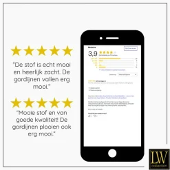 LW Collection Gordijnen Beige 245x290cm Velvet Kant en klaar 1 stuk Sale