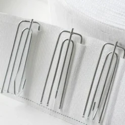 LW Collection Gordijnen beige 270x140CM met haakjes Velvet 1 stuk Outlet