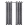 LW Collection Gordijnen Grijs 270x290cm Velvet Kant en klaar 1 stuk Hot