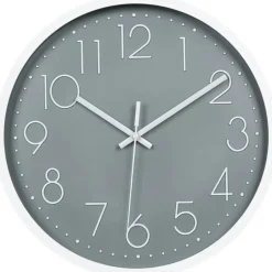 LW Collection Keukenklok Arabella grijs 30cm Online