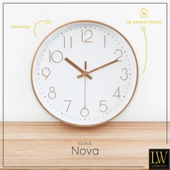 LW Collection Keukenklok Nova rosé 30cm New