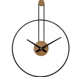 LW Collection Wandklok Fargo zwart 55cm Best