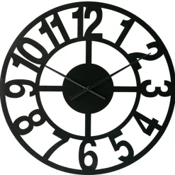 LW Collection Wandklok Jannah zwart 60cm New