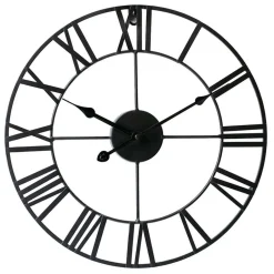 LW Collection Wandklok Olivier zwart 60cm Hot