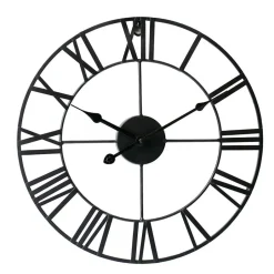 LW Collection Wandklok Olivier zwart 40cm Sale