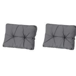 Madison - Florance Rugkussen Panama grey - Ca. 43x73 cm - Set van 2 Discount