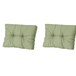 Madison - Florance Rugkussen Basic green - Ca. 43x60 cm - Set van 2