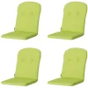Madison - Kuipstoelkussen Hoge Rug Panama lime - Ca. 96x45 cm - Set van 4 Outlet