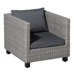 Madison - Lounge Profi-Line Zitkussen Rib grey - Ca. 60x60 cm - Set van 2 Hot