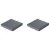 Madison - Lounge Profi-Line Zitkussen Rib grey - Ca. 73x73 cm - Set van 2 Clearance