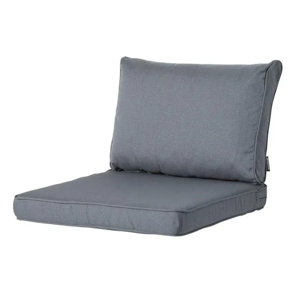 Madison - Lounge Profi-Line Zitkussen Rib grey - Ca. 73x73 cm - Set van 2 Clearance
