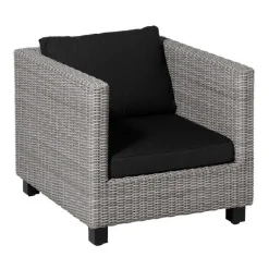 Madison - Lounge Rugkussen Rib black - Ca. 43x73 cm - Set van 2 Best