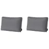 Madison - Lounge Rugkussen Panama grey - Ca. 40x60 cm - Set van 2