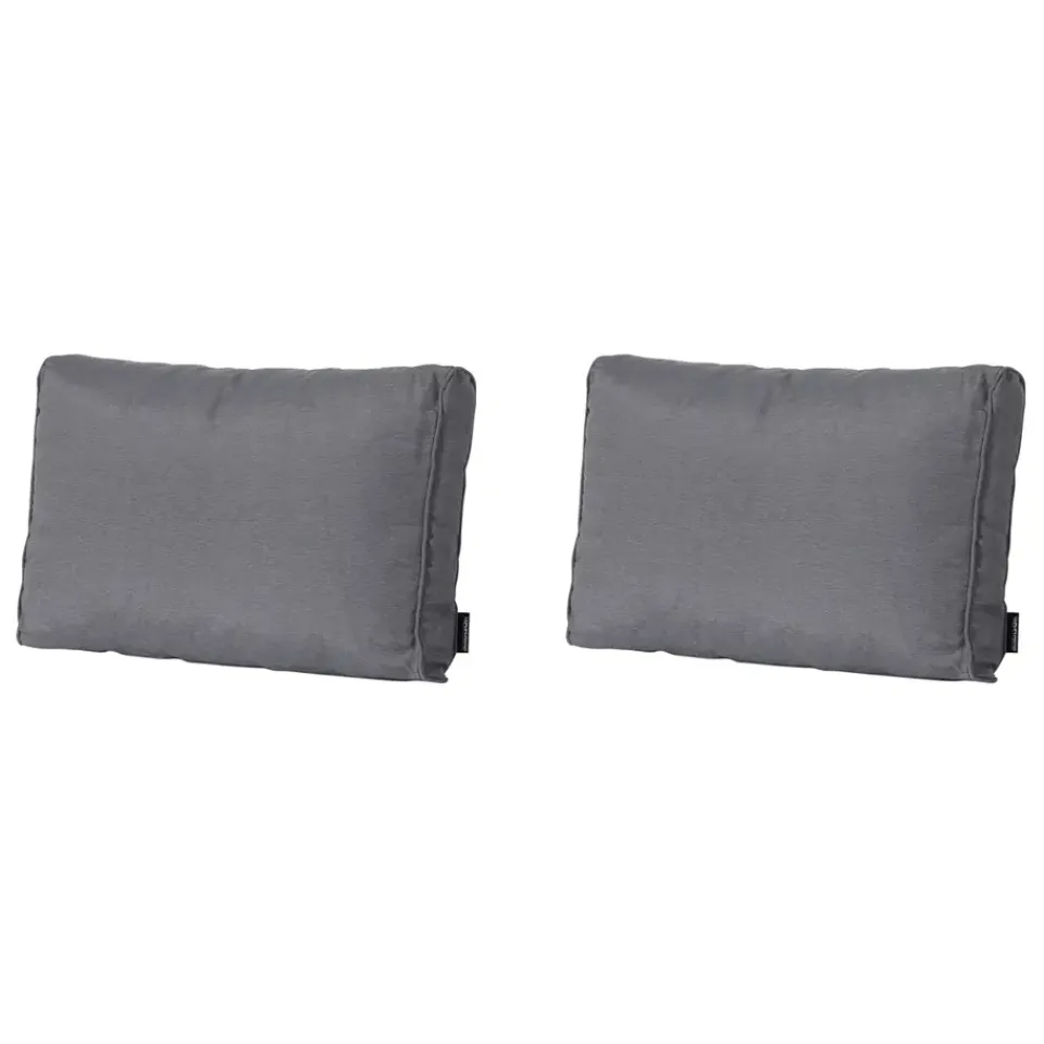 Madison - Lounge Rugkussen Panama grey - Ca. 40x60 cm - Set van 2
