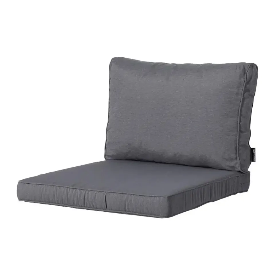Madison - Lounge Rugkussen Panama grey - Ca. 40x60 cm - Set van 2