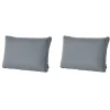 Madison - Lounge Rugkussen Rib grey - Ca. 43x73 cm - Set van 2 Clearance