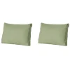 Madison - Lounge Rugkussen Basic green - Ca. 43x73 cm - Set van 2 Best