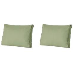 Madison - Lounge Rugkussen Basic green - Ca. 43x73 cm - Set van 2 Best