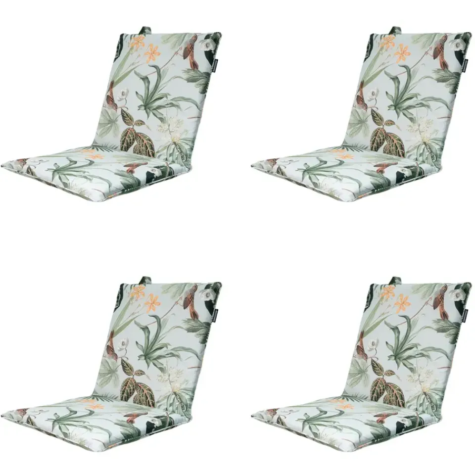 Madison - Stapelstoelkussen Grasse green - Ca. 97x49 cm - Set van 4 Hot