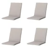 Madison - Stapelstoelkussen Napels taupe - Ca. 97x49 cm - Set van 4 Sale