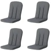 Madison - Tuinkussen Carlo / Calvia Panama grey - Ca. 100x48 cm - Set van 4 New