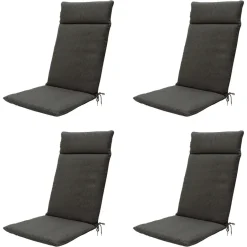 Madison - Tuinkussen Dark grey canvas eco+ - Ca. 120x50 cm - Set van 4 Online