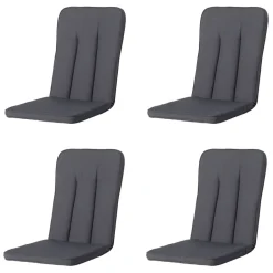 Madison - Tuinkussen Exelsior Panama grey - Ca. 110x48 cm - Set van 4