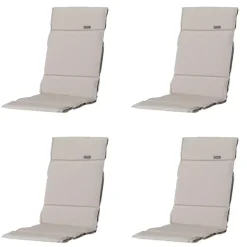 Madison - Tuinkussen Fiber Deluxe Panama linnen - Ca. 125x50 cm - Set van 4 Online